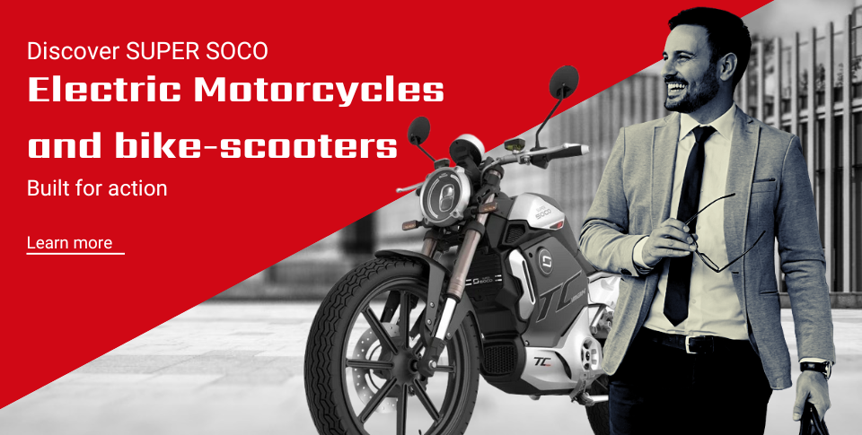 SUPER SOCO Electric motorcycles and bike-scooters